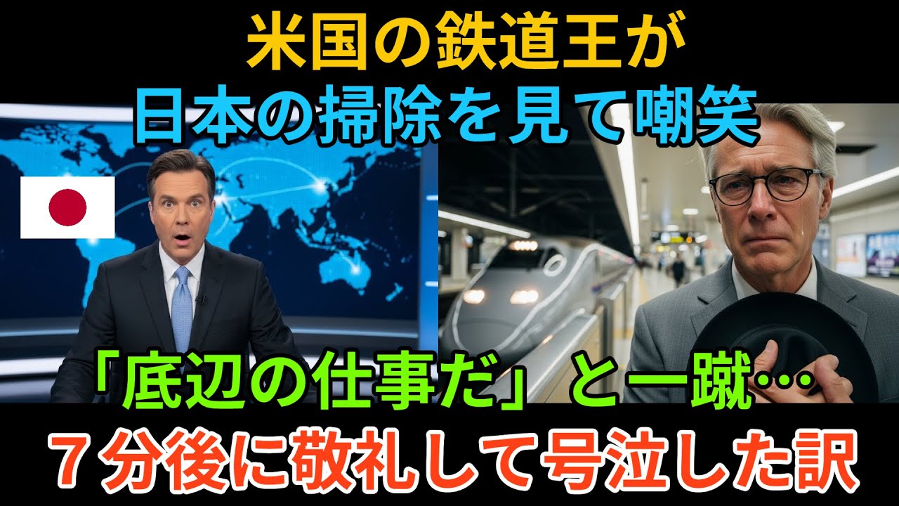 「掃除なんて底辺の仕事だ」日本の清掃員を嘲笑った米国鉄道王が、東京駅で『7分間の奇跡』を目撃して絶句…「これは掃除じゃない、F1のピットインだ！」【海外の反応】