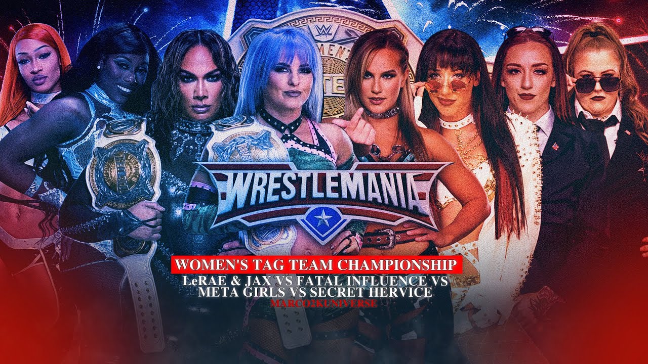 LeRae & Jax vs Meta Girls vs Secret Hervice vs Fatal Influence - Women’s Tag Team Championship