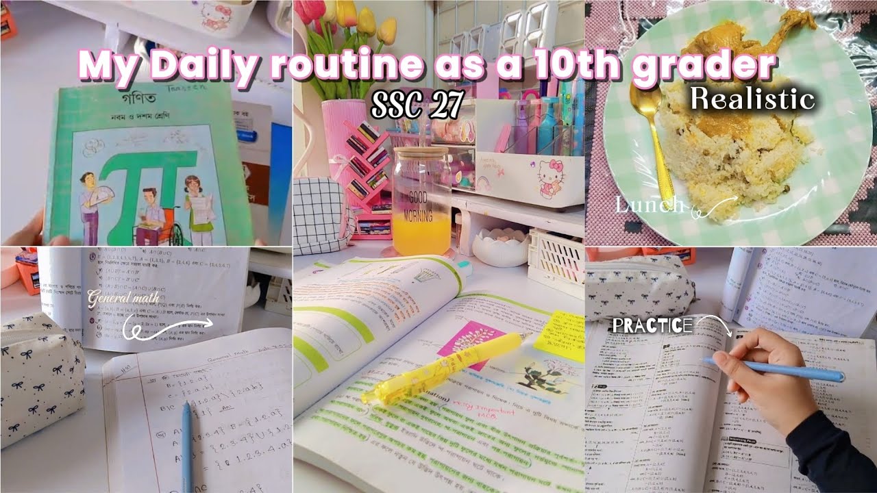 ✧✎ᝰ.ᐟ⋆⑅˚₊ My daily routine as a 10th grader | SSC27 💌|  PCMB student 🌷