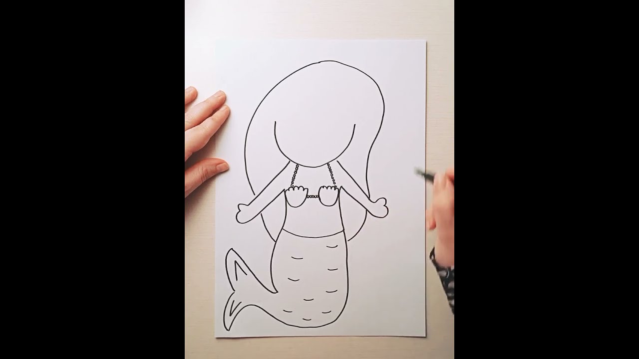 Disegno Sirena FACILE