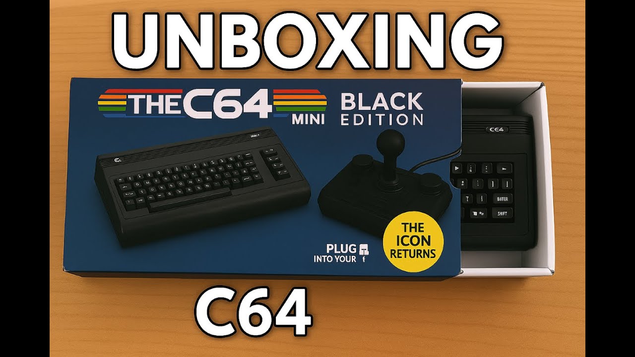 The C64 Mini Black Edition Unboxing and Gameplay