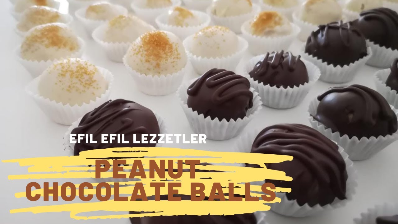 Very Easy Peanut Butter Chocolate Balls / Sehr Lecker Erdnussbutter Praline / 花生酱巧克力球