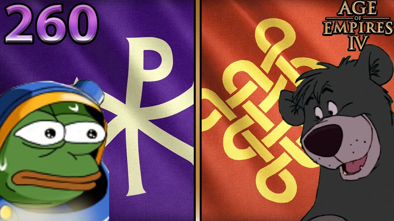 NEU gegen ALT - kauP (Byzantiner) vs Baloo (Chinesen) - Age of Empires 4 - Cast 260