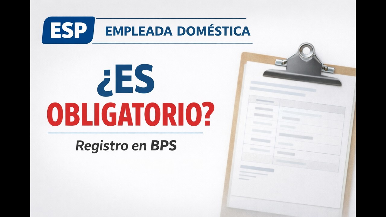 Empleada dom&eacute;stica:  &iquest;Es obligatorio registrarla en BPS? | Uruguay