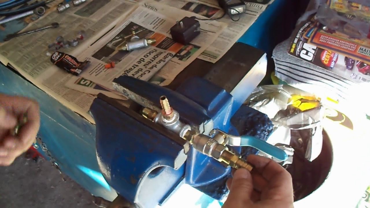 MONTANDO FERRAMENTA DE LIMPEZA DO SISTEMA DE ARREFECIMENTO - MECANICA MGR