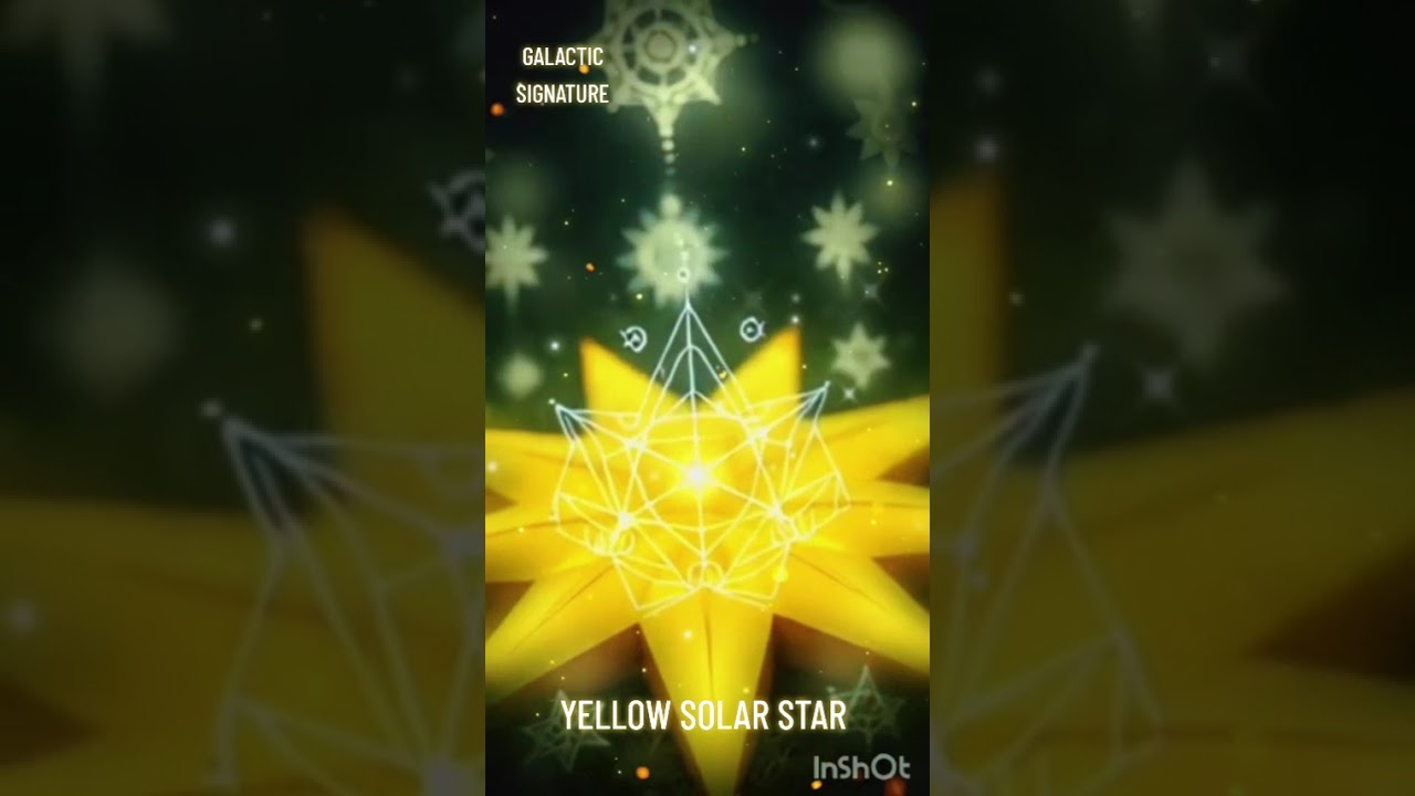 YELLOW SOLAR STAR #edm #trance #foryou #fyp #dreamspell #spiritguides #spiritualjourney #5d #shorts