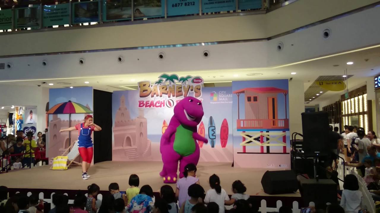 Barney's beach party at City Square Mall Singapore part 1 (opening)