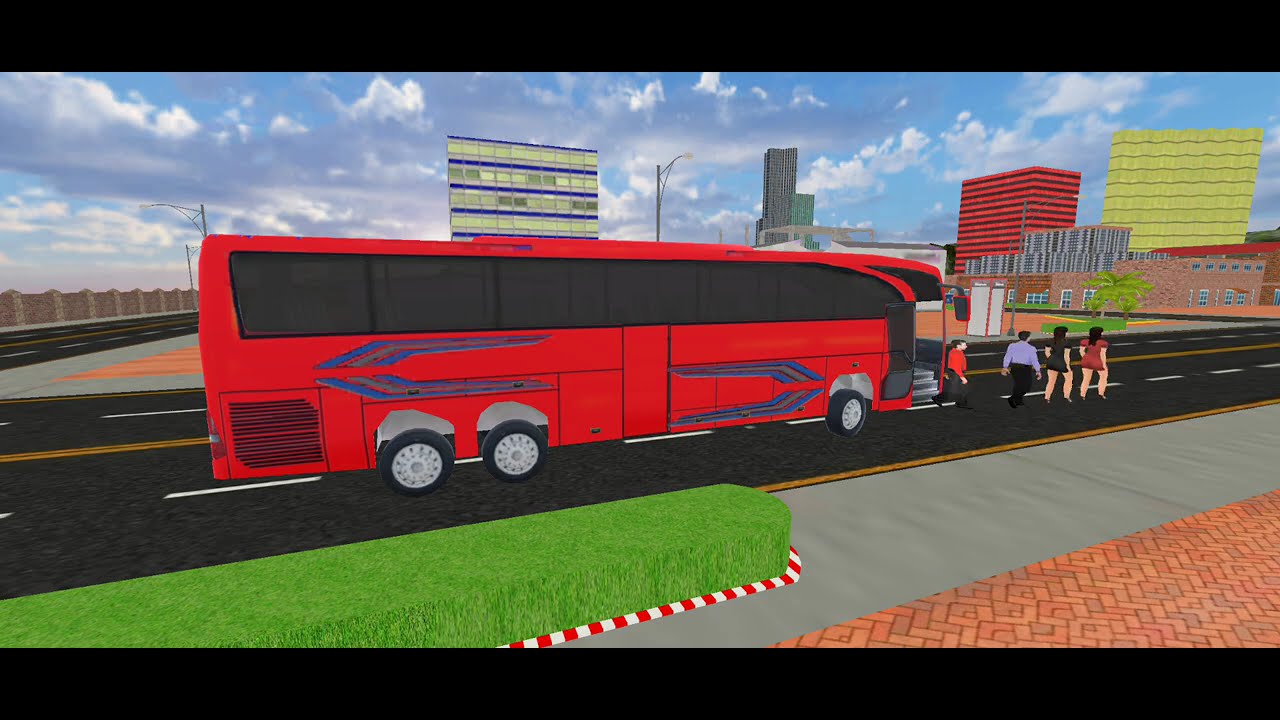 Coach Bus Driving Simulator – Long Route Passenger Pick & Drop Level 6-10