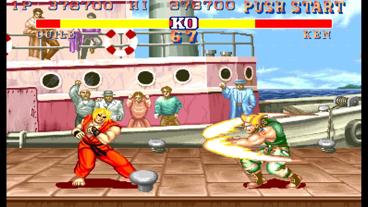 Street Fighter II Arcade Guile Game Play