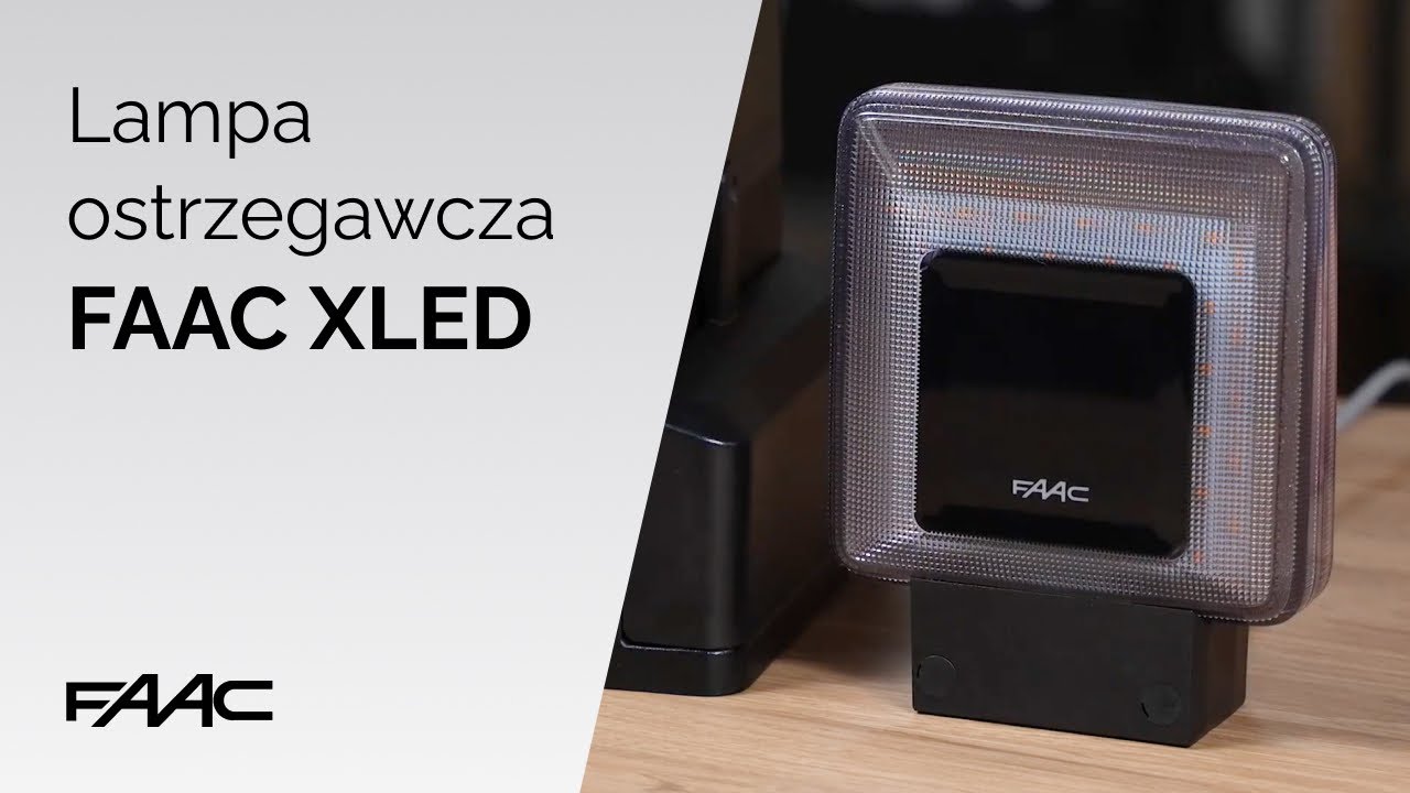 FAAC XLED – nowoczesna lampa ostrzegawcza o włoskim designie