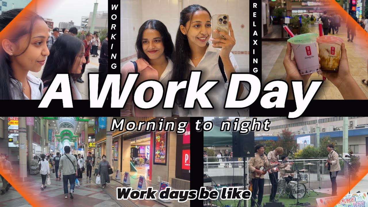 My work day in Japan 🎌 8 hours work shift + Day vlog ❤️ with friend 🫶 #japan #vlog #popular