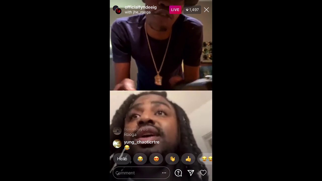 Jhe Rooga оскорбляет Fyndee Boy в прямом эфире в Instagram (самая смешная фигня, которую я когда-...