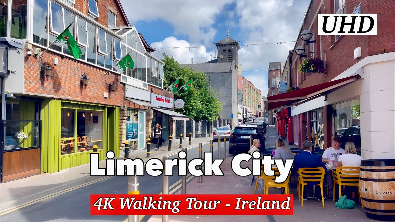 Immersive 4K ASMR Street Walk: Limerick City Centre, Ireland June 2025 🇮🇪 | UHD 60FPS
