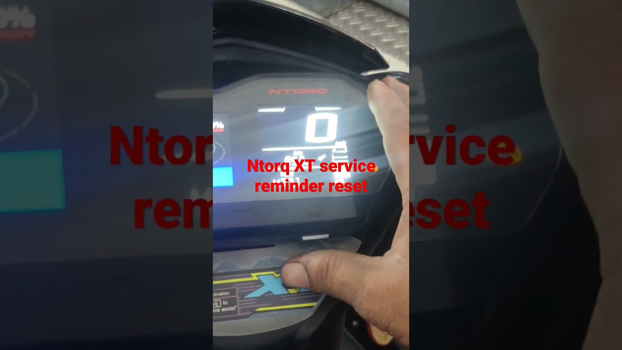 Ntorq XT125 bs6 sarvise Reminder Reset #komaltechnicaltvs    #SarviseReminderReste