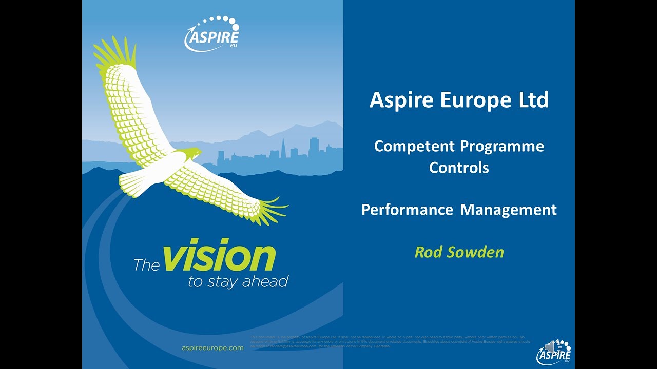 Professional Programme Controls - Performance Management