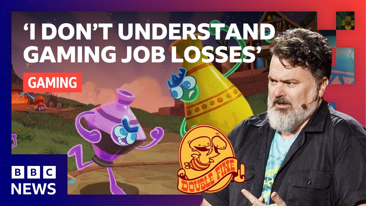 Double Fine's Tim Schafer on state of gaming industry | BBC News