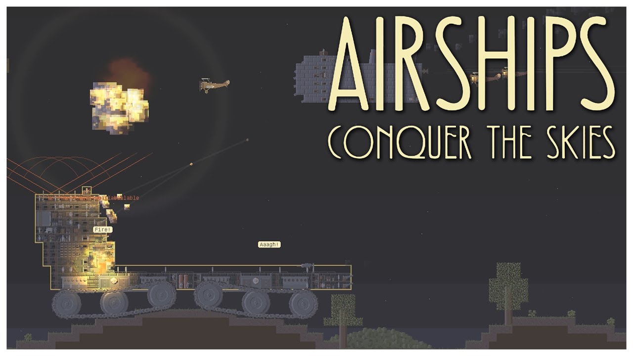 Airships: Conquer the Skies [Early Access] - Land Carrier - Let's Play / Gameplay / Beverage