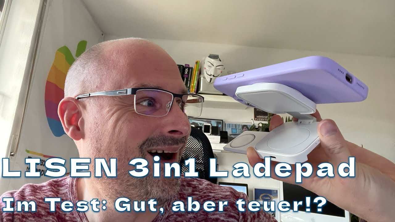 📱🔋 Lisen 3in1 MagSafe Ladepad (zum Reisen, da klappbar) - Ist teuer auch gut?