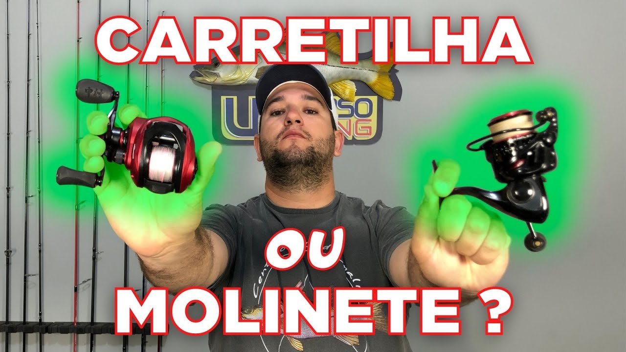 Oque você prefere? PQ ? CARRETILHA ou MOLINETE - Entenda as diferenças na pesca com isca artificial