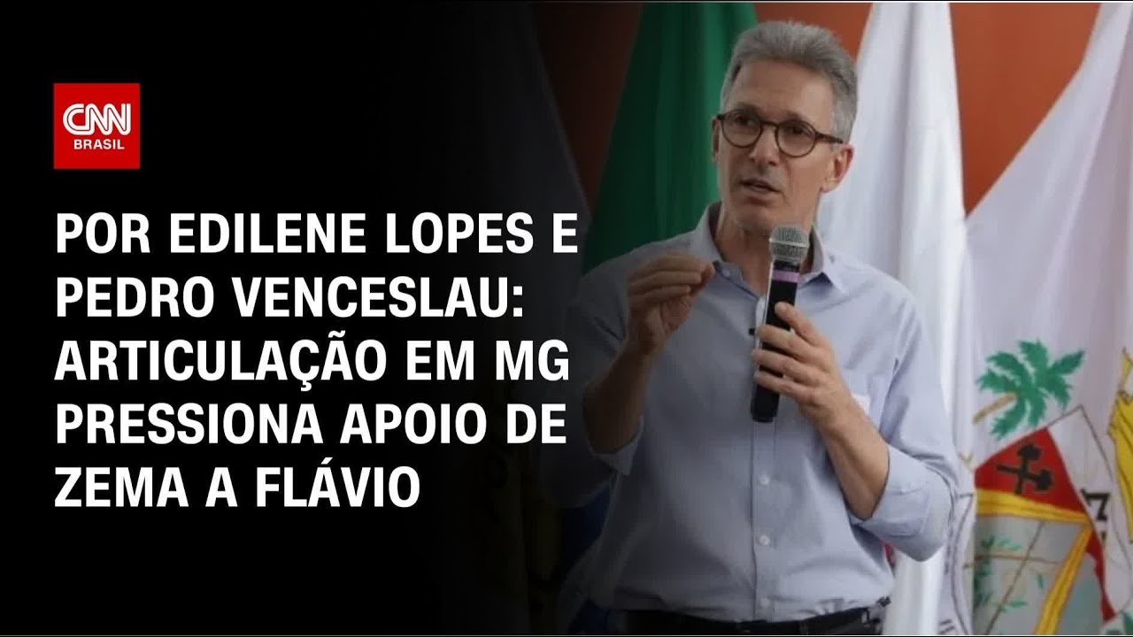 Eleições em MG: Articulação do PL pressiona apoio de Zema a Flávio Bolsonaro | CNN 360º