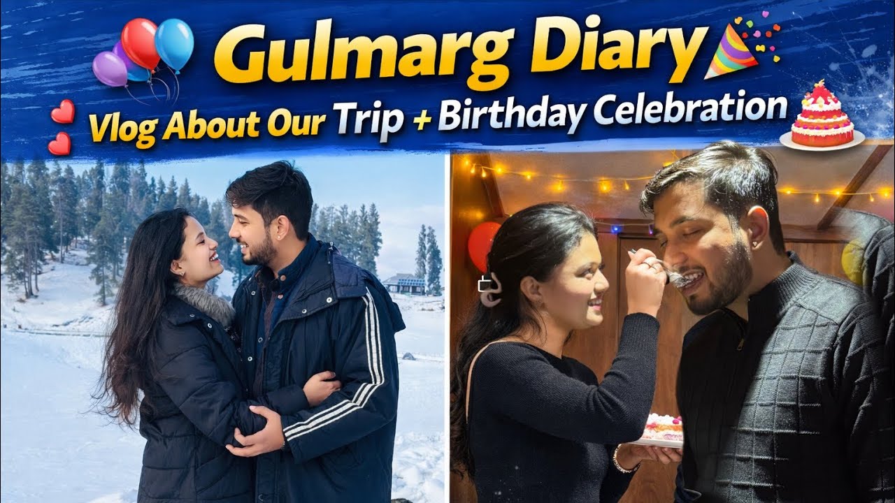 Mayur's Special Day in Gulmarg! 😍 | Snow, Fun & Birthday Bash!