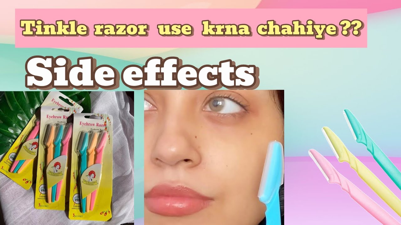 How I remove my face unwanted hair|Tinkle razor safe h ? 😷| tinkle razor kese istemal krn |