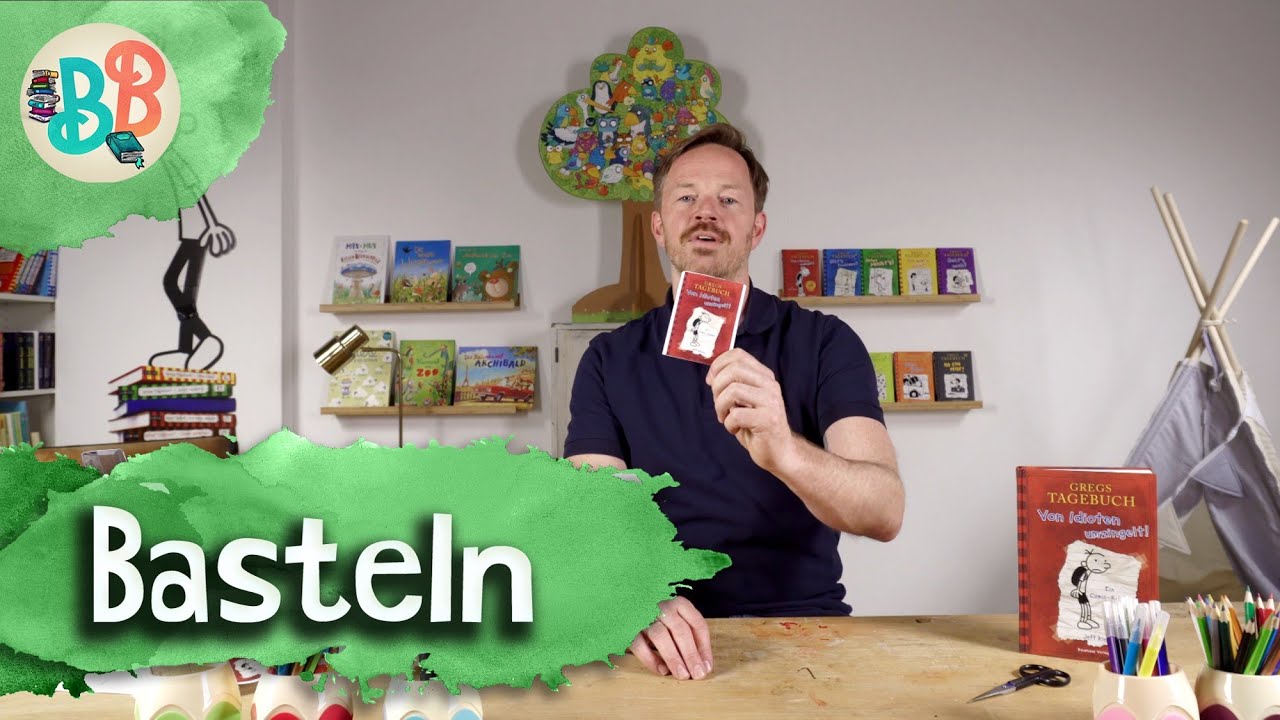 Bastelvideo: Gregs Tagebüchlein falten | Jeff Kinney: Gregs Tagebuch | BuchstabenBande