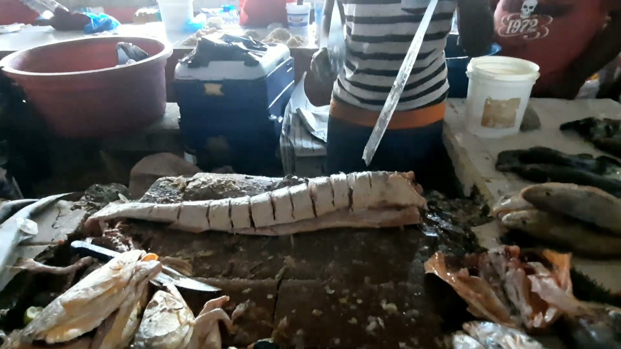 🇬🇾 🐟FISH MARKET AMAZING FISH CUTTING SKILLS 🐟🇬🇾