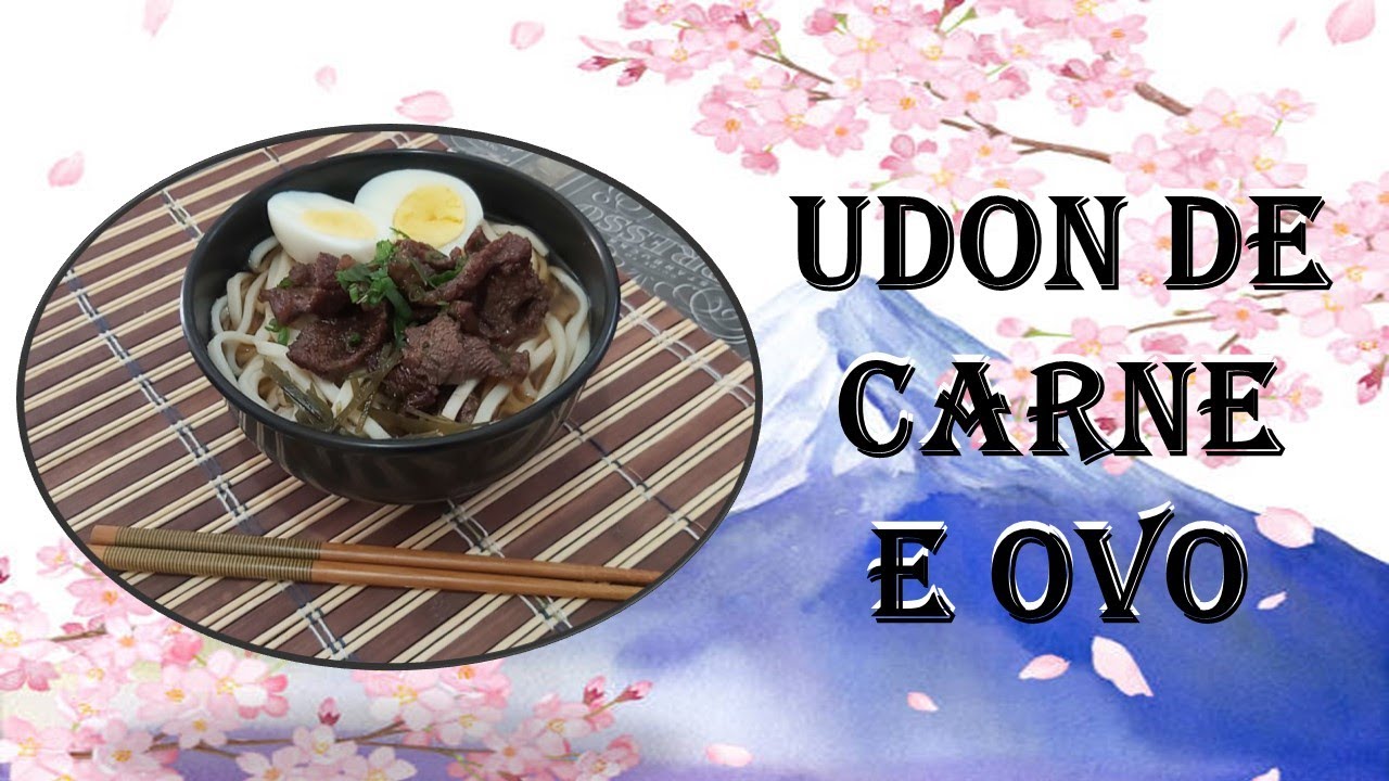 Como fazer udon com carne e ovo/ Niku tamago udon