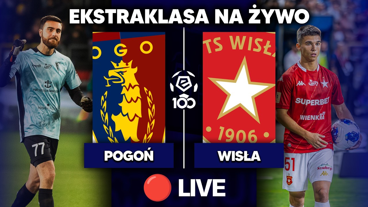🔴 Pogoń Szczecin - Wisła Krak&oacute;w NA ŻYWO | PKO BP EKSTRAKLASA | KOMENTARZ LIVE