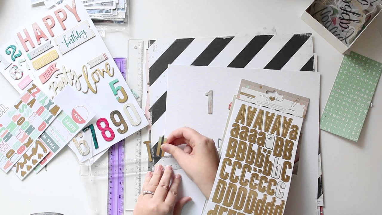 Scrapbooking process video / Paper Camellia's April kit