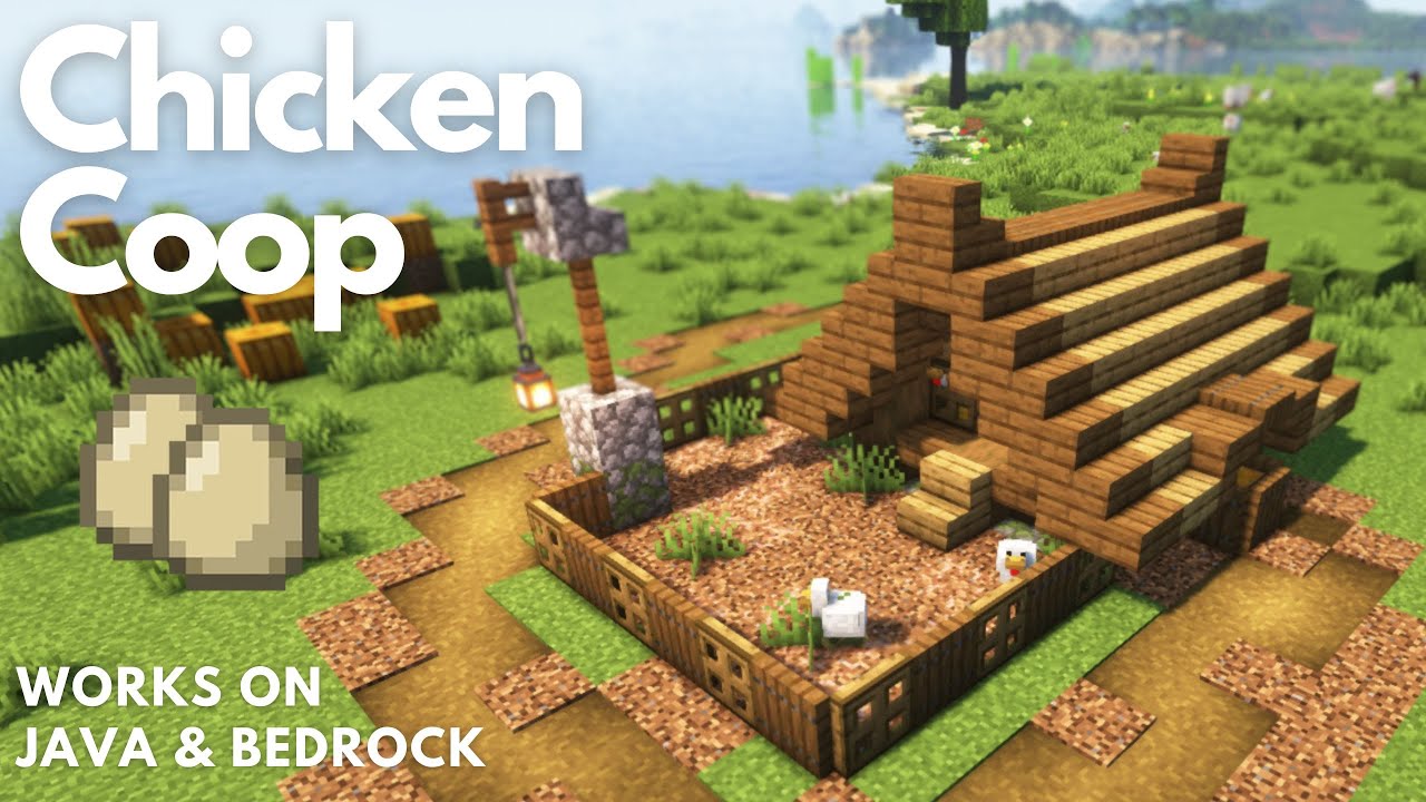 EASY CHICKEN COOP EGG FARM | Minecraft Tutorial | Java & Bedrock [1.21+]
