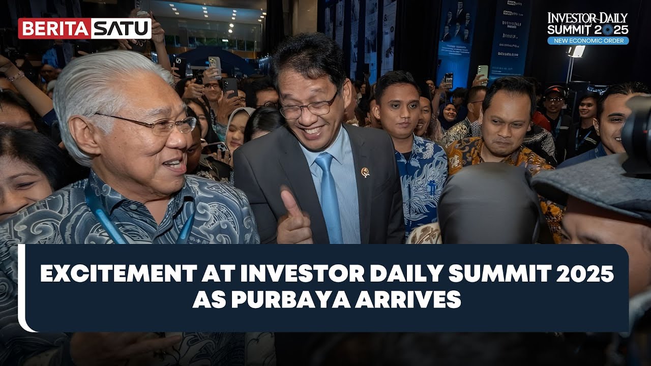 Kehebohan Peserta Investor Daily Summit 2025 Sambut Kedatangan Purbaya #Beritasatu