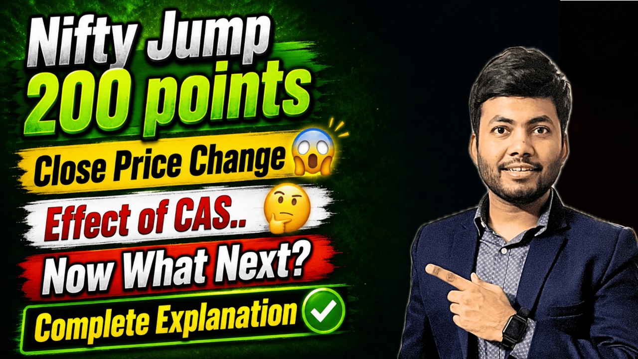 Nifty sudden Jump 200 point | CAS Effect in Nifty 50.. | Now what next?