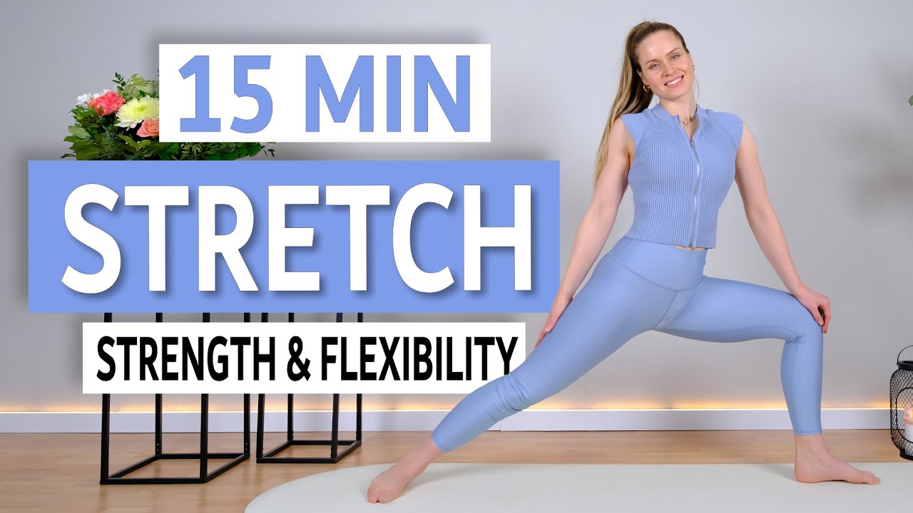 15 MIN YOGA TO IMPROVE MOBILITY, FLEXIBILITY & STRENGTH - Full Body At-Home Workout