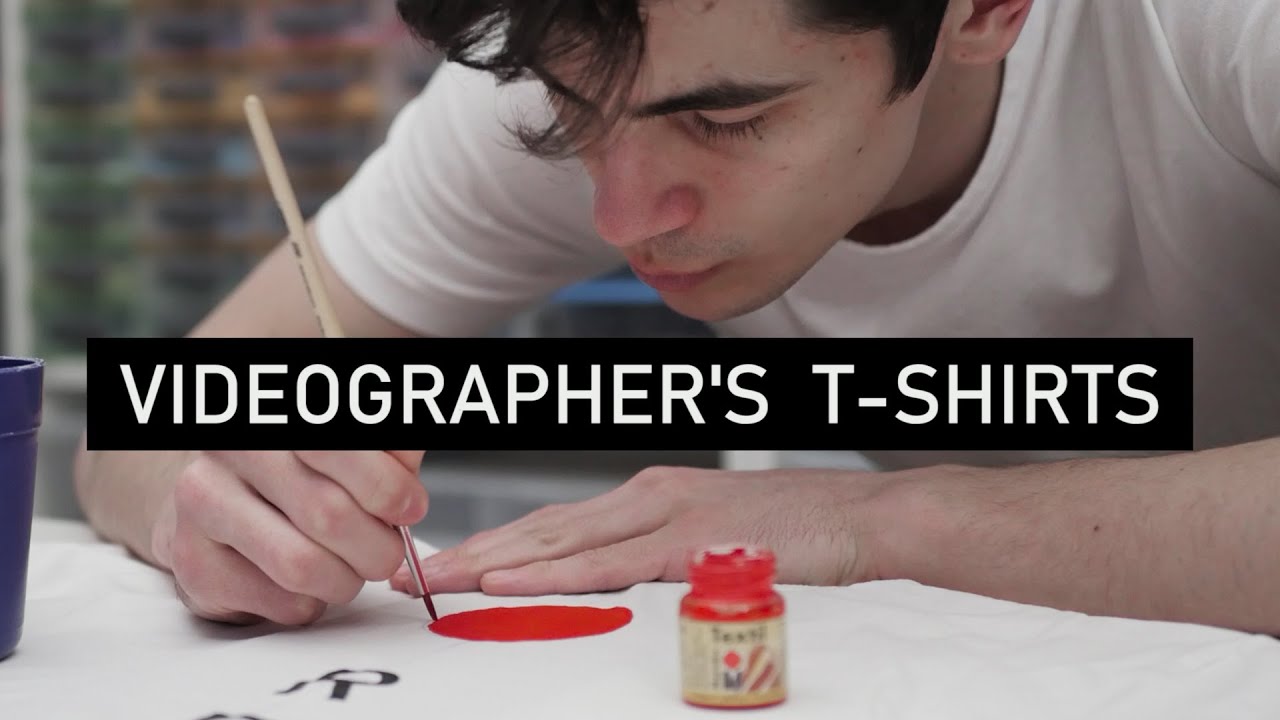 Handmade custom design T-SHIRTS - videographer's edition