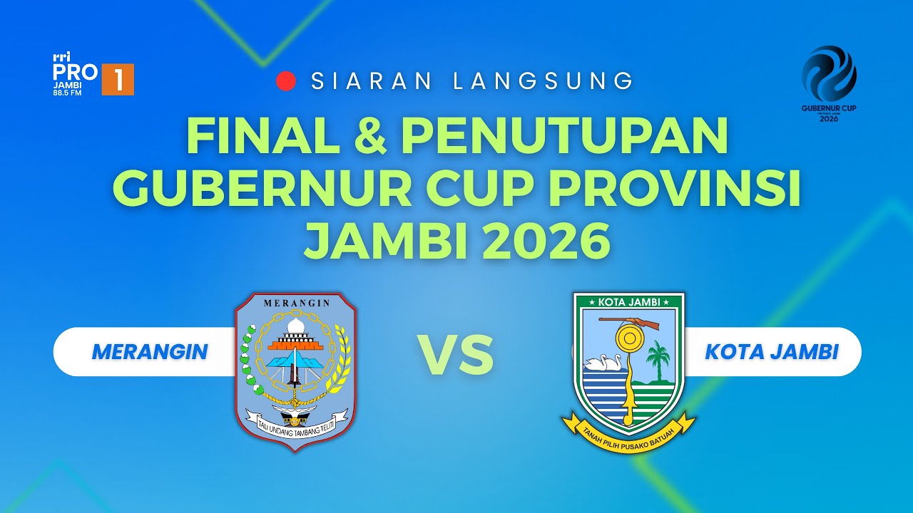 🔴 [ LIVE ] FINAL DAN PENUTUPAN GUBERNUR CUP |  MINGGU, 25 JANUARI 2026