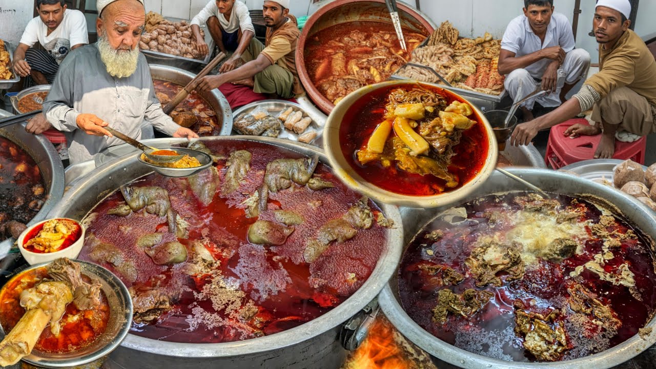 AMAZING PESHAWARI MORNING BREAKFAST 😱 | SIRI PAYE & BONG PAYE (HEAD & LEGS) | STREET FOOD PAKISTAN