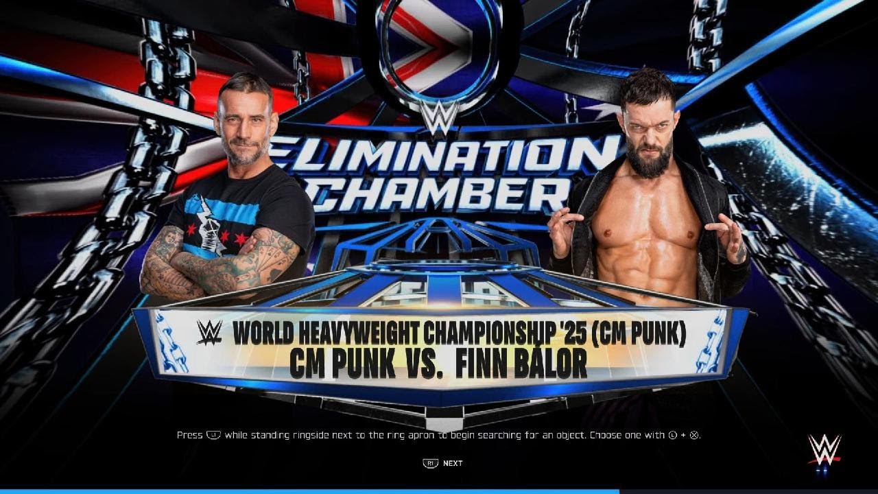 WWE 2K25 CM Punk vs Finn Bàlor for the World Heavyweight Championship