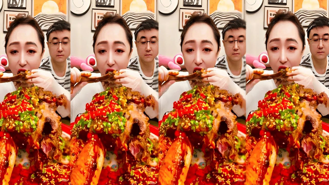 巨型辣味大牛排😱🥩 Giant Spicy Steak—A Feast for the Senses! | A True Foodie's Mukbang! 🔥