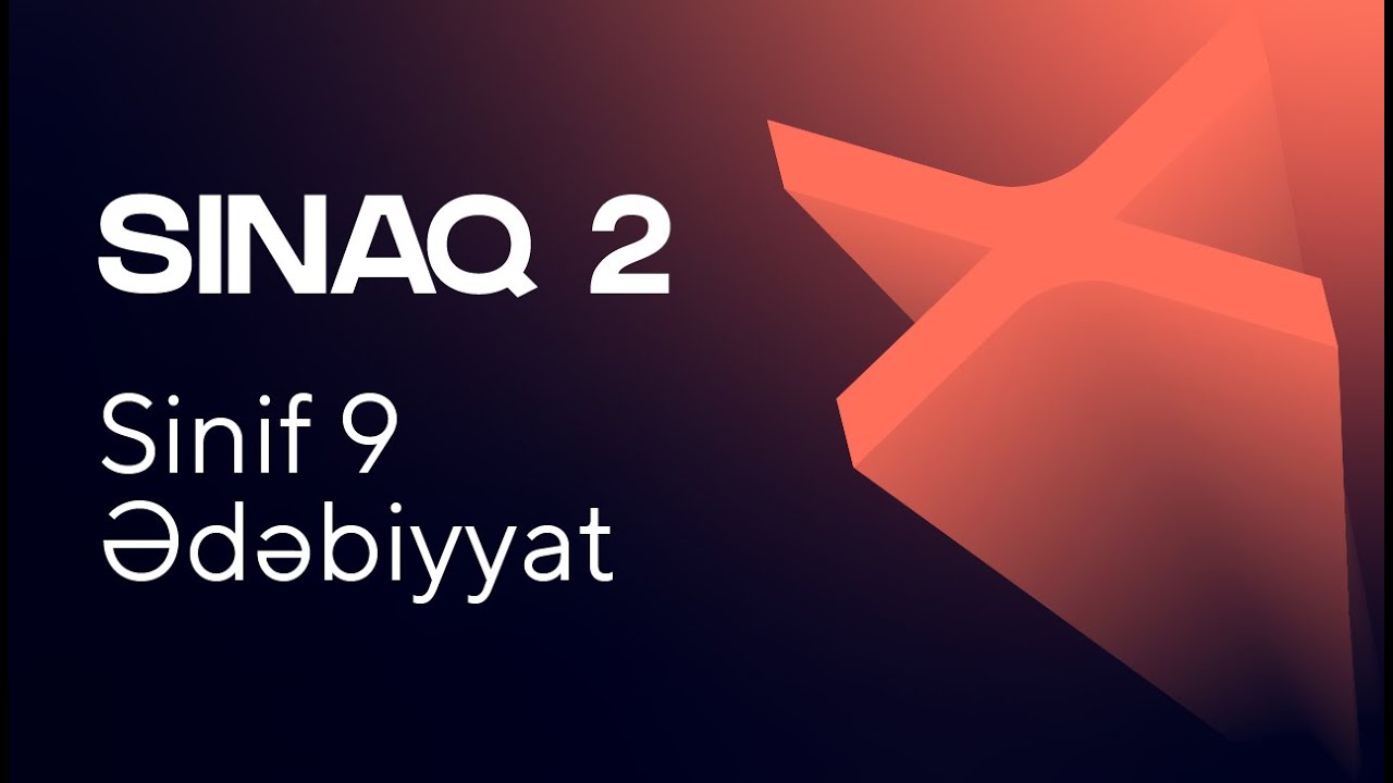Ədəbiyyat 9-cu sinif   Güvən Sınaq 2   Qrup fənləri üzrə
