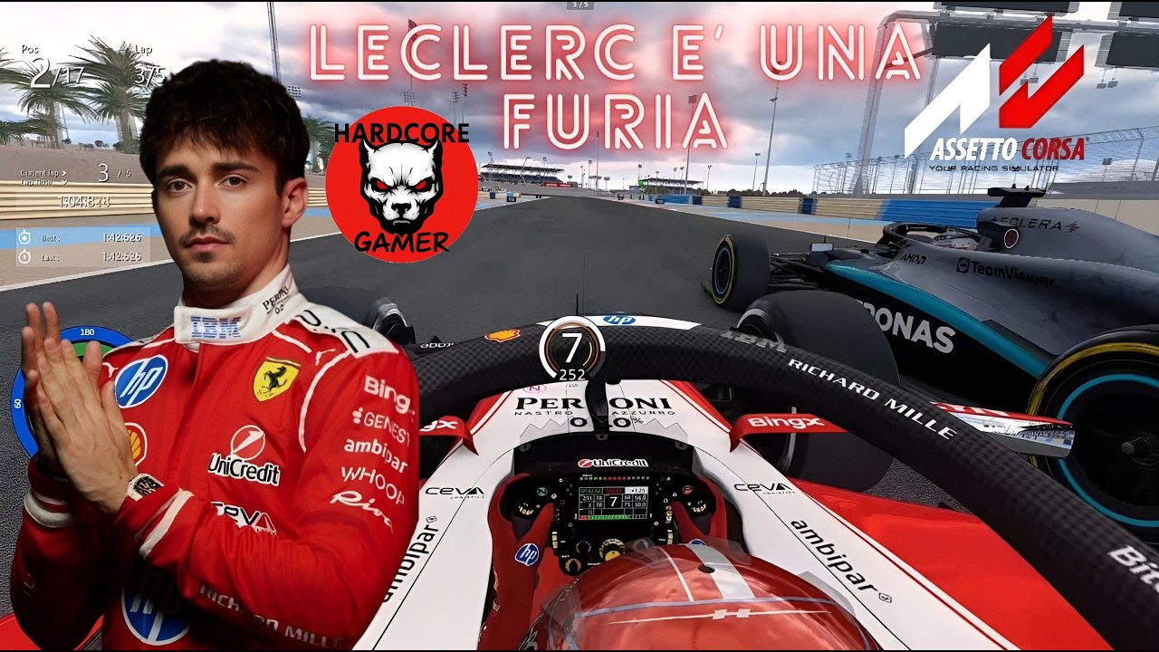 RUSSELL CI PROVA, LECLERC RISPONDE!#F1 #HardcoreGamer#FerrariSF25 #Leclerc #BahrainGP #Russell
