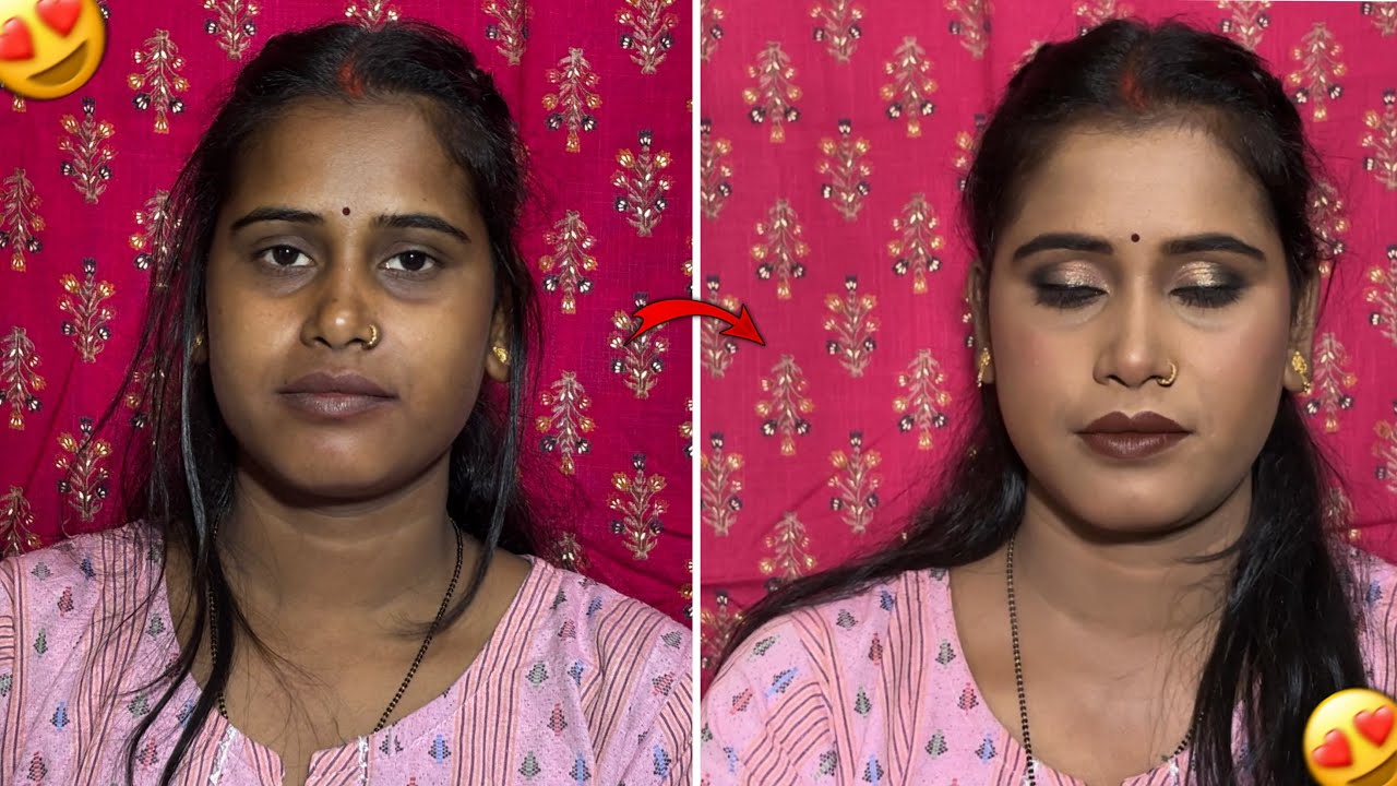 Bilkul Bhi Makeup Nahi Aata To Ase Kare Makeup/ STEP BY STEP/MAKEUP FOR BEGINNERS UNDER 500 
