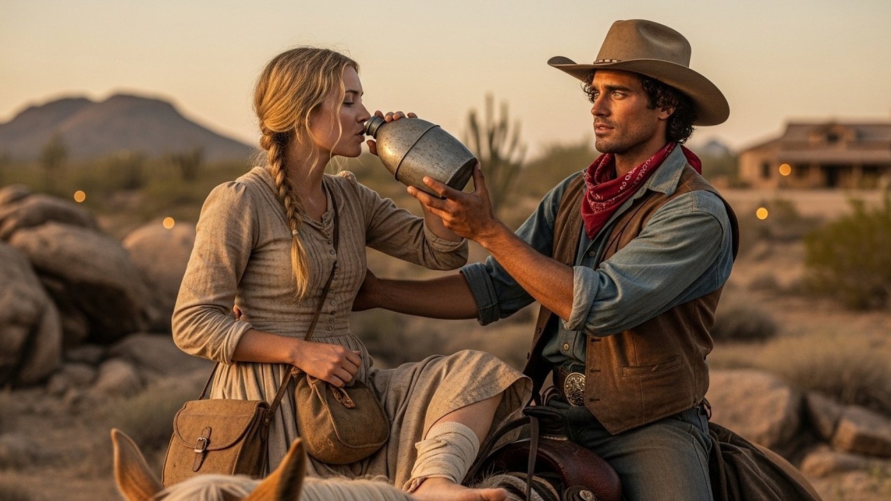 She Was Left Behind by a Wagon Train, The Cowboy Found Her and Said 