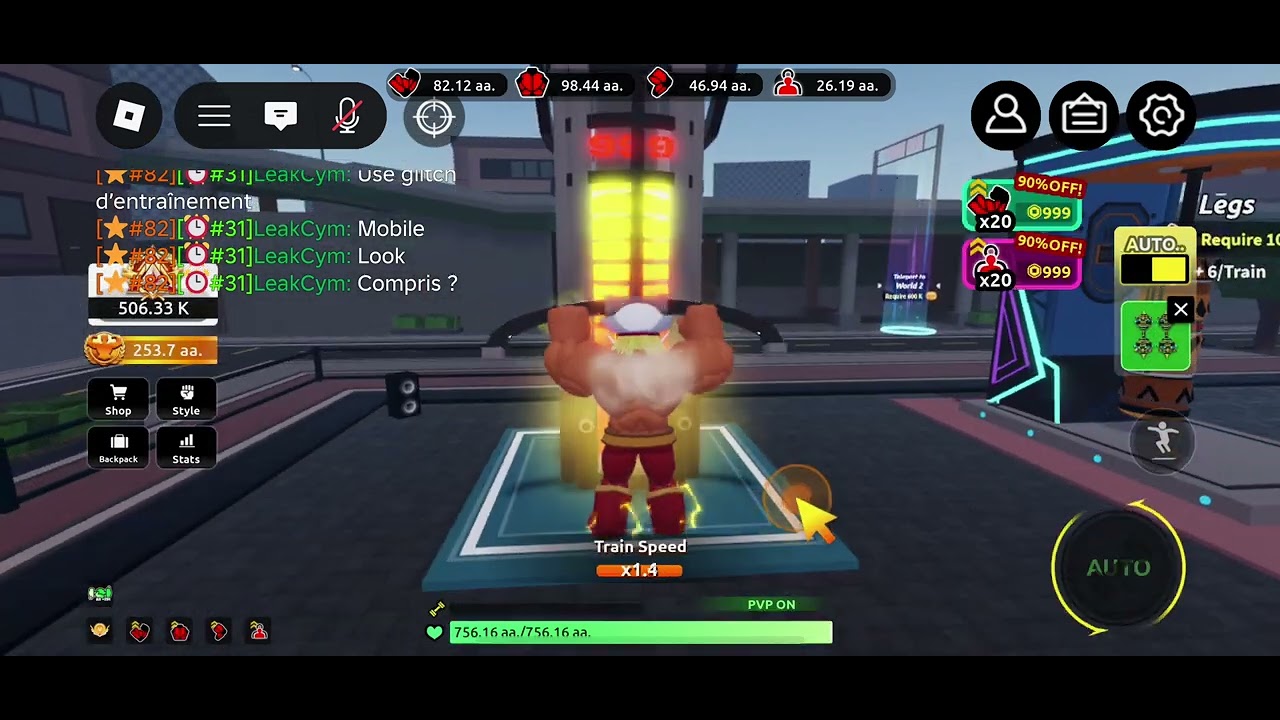 Tuto to do the training glitch on train to fight ! 🫡