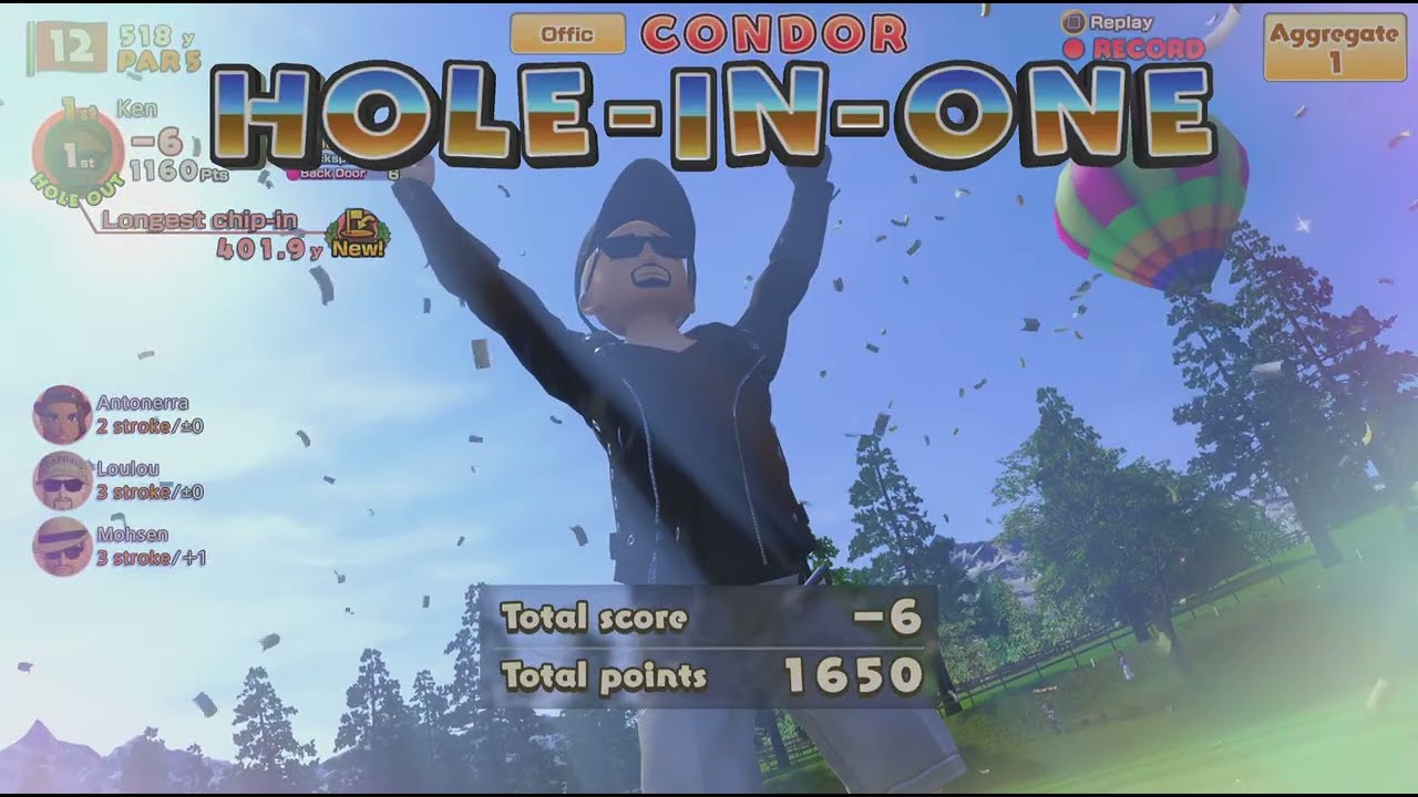Everybody's Golf Hole-in-One Condor 2026 without Online assistance -short