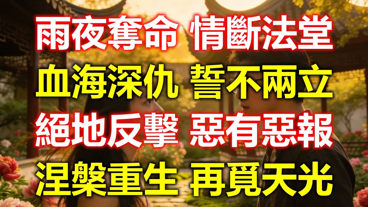 救護車鳴笛劃破雨夜，蘇林染母親命懸一線。擋路的紅色跑車裏，顏曼曼醉笑着對急救員伸出中指。蘇林染抱着母親逐漸冰冷的身體，哭到肝腸寸斷，只要再快五分鐘，她母親就能活！