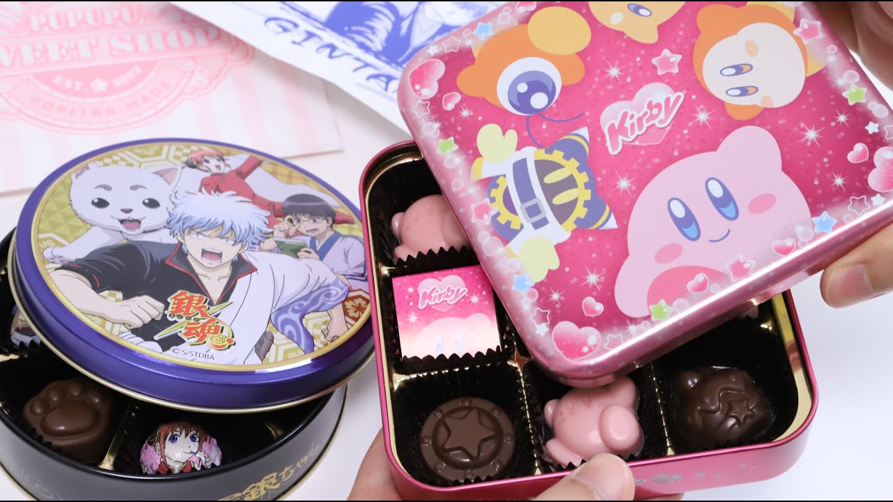 Kirby and Gintama Assorted Chocolates Can