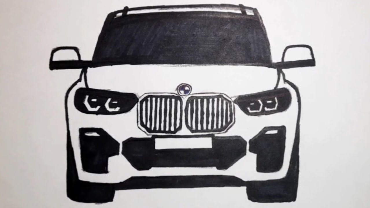 “BMW X5 – 8-Minute Digital Car Drawing | Speed Art Tutorial”
