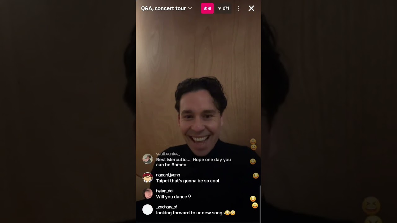 251216 John Eyzen Instagram Live (Talking about his concert)